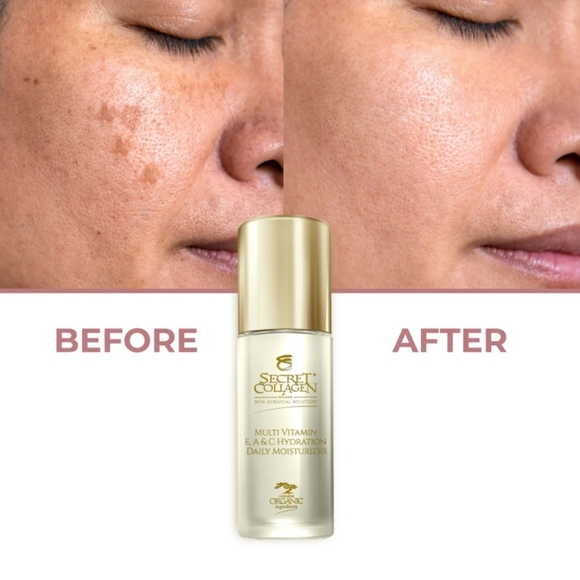 NIB-3 PC Set-Secret Collagen-Daily Moisturizer, Day & Night Eye Serum - Picture 3 of 10